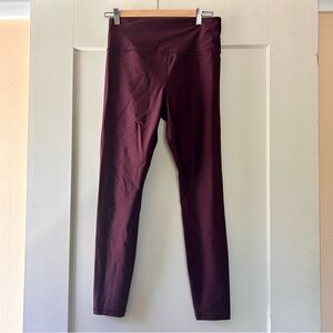Athleta High-Waist Wine Elation Sheen Leggings size M